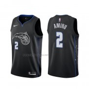 Camiseta Orlando Magic Al-Farouq Aminu #2 Ciudad 2019-20 Negro