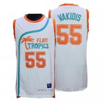 Camiseta Pelicula Flint Tropscs Masmig Vakidis #55 Blanco
