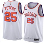 Camiseta Phoenix Suns Alec Peters #25 Hardwood Classic 2018 Blanco