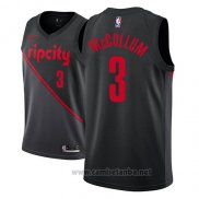 Camiseta Portland Trail Blazers C.j. McCollum #3 Earned 2019 Rojo