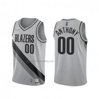 Camiseta Portland Trail Blazers Carmelo Anthony #00 Earned 2020-21 Gris