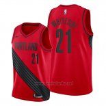 Camiseta Portland Trail Blazers Hassan Whiteside #21 Statement Rojo