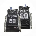 Camiseta San Antonio Spurs Manu Ginobili NO 20 Icon 2025-26 Negro