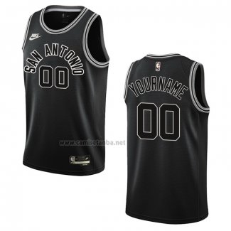 Camiseta San Antonio Spurs Personalizada Classic 2022-23 Negro