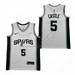 Camiseta San Antonio Spurs Stephon Castle NO 5 Association 2025-26 Blanco