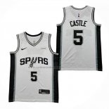 Camiseta San Antonio Spurs Stephon Castle NO 5 Association 2025-26 Blanco