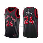 Camiseta Toronto Raptors Khem Birch #24 Statement 2020-21 Negro