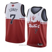 Camiseta Toronto Raptors Kyle Lowry #7 Ciudad 2019-20 Rojo