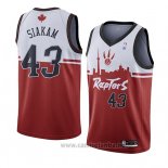 Camiseta Toronto Raptors Pascal Siakam #43 Ciudad 2019-20 Rojo