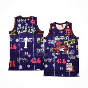 Camiseta Toronto Raptors Tracy McGrady #1 Mitchell & Ness 1998-99 Violeta1