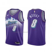 Camiseta Utah Jazz Emmanuel Mudiay #8 Classic Edition 2019-20 Violeta