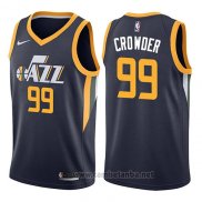 Camiseta Utah Jazz Jae Crowder #99 Icon 2017-18 Azul