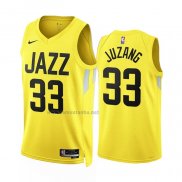 Camiseta Utah Jazz Johnny Juzang #33 Icon 2022-23 Amarillo