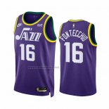 Camiseta Utah Jazz Simone Fontecchio #16 Classic 2023-24 Violeta