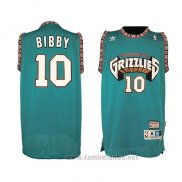 Camiseta Vancouver Grizzlies Mike Bibby #10 Historic Retro Verde