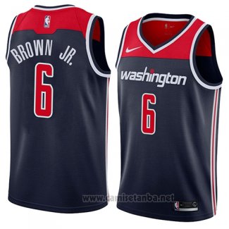 Camiseta Washington Wizards Troy Brown Jr. #6 Statement 2018 Negro