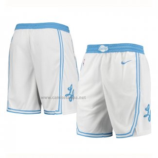 Pantalone Los Angeles Lakers Ciudad 2020-21 Blanco