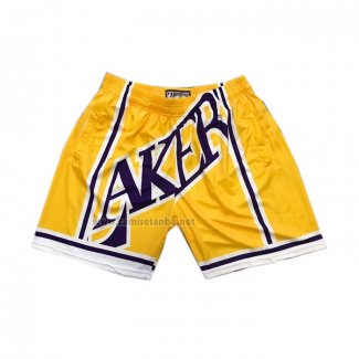 Pantalone Los Angeles Lakers Mitchell & Ness Big Face Amarillo