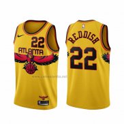 Camiseta Atlanta Hawks Cam Reddish #22 Ciudad 2021-22 Amarillo