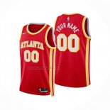 Camiseta Atlanta Hawks Personalizada Icon 2024-25 Rojo