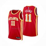 Camiseta Atlanta Hawks Trae Young NO 11 Icon 2025-26 Rojo  Camiseta Atlanta Hawks Trae Young NO 11 Icon 2025-26 Rojo