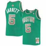 Camiseta Boston Celtics Kevin Garnett #5 Mitchell & Ness 2007-08 Verde