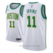 Camiseta Boston Celtics Kyrie Irving #11 Ciudad 2018-19 Blanco