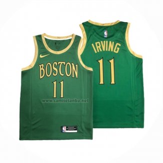 Camiseta Boston Celtics Kyrie Irving #11 Ciudad Verde