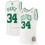 Camiseta Boston Celtics Paul Pierce #34 Mitchell & Ness 2007-08 Blanco