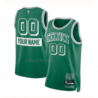 Camiseta Boston Celtics Personalizada Ciudad 2021-22 Verde