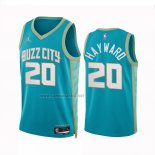Camiseta Charlotte Hornets Gordon Hayward #20 Ciudad 2023-24 Verde