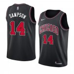 Camiseta Chicago Bulls Jakarr Sampson #14 Statement 2018 Negro