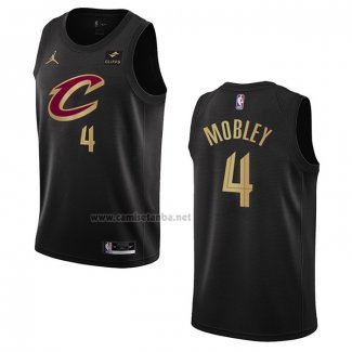 Camiseta Cleveland Cavaliers Evan Mobley #4 Statement 2022-23 Negro