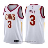 Camiseta Cleveland Cavaliers George Hill #3 Association 2017-18 Blanco