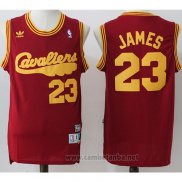 Camiseta Cleveland Cavaliers LeBron James #23 Retro Rojo2