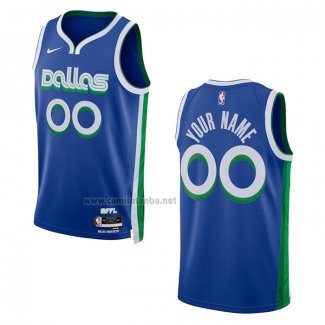 Camiseta Dallas Mavericks Personalizada Ciudad 2022-23 Azul