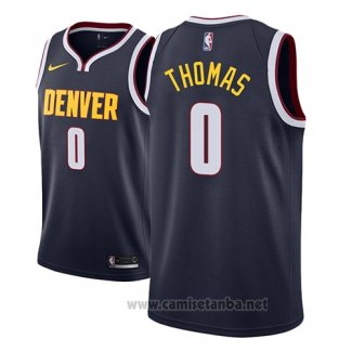 Camiseta Denver Nuggets Isaiah Thomas #0 Icon 2018-19 Azul