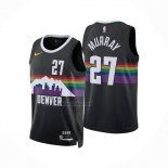 Camiseta Denver Nuggets Jamal Murray NO 27 Ciudad 2025-26 Negro