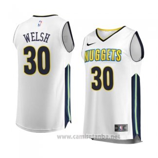 Camiseta Denver Nuggets Thomas Welsh #30 Association 2017-18 Blanco