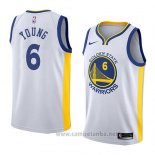 Camiseta Golden State Warriors Nick Young #6 Association 2018 Blanco