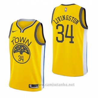 Camiseta Golden State Warriors Shaun Livingston #34 Earned 2018-19 Amarillo