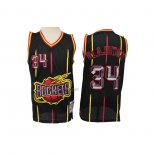 Camiseta Houston Rockets Hakeem Olajuwon #34 Negro