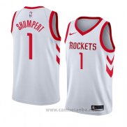 Camiseta Houston Rockets Iman Shumpert #1 Association 2018 Blanco