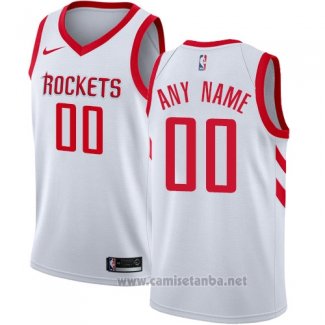 Camiseta Houston Rockets Personalizada 17-18 Blanco