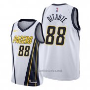 Camiseta Indiana Pacers Goga Bitadze #88 Earned Blanco