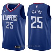 Camiseta Los Angeles Clippers Austin Rivers #25 Icon 2017-18 Azul