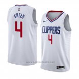 Camiseta Los Angeles Clippers Jamychal Green #4 Association 2018 Blanco