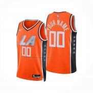Camiseta Los Angeles Clippers Personalizada Ciudad 2025-26 Naranja