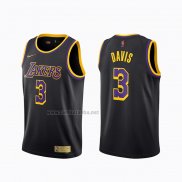 Camiseta Los Angeles Lakers Anthony Davis #3 Earned 2020-21 Negro