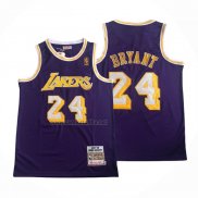 Camiseta Los Angeles Lakers Kobe Bryant #24 Mitchell & Ness 2007-08 Violeta